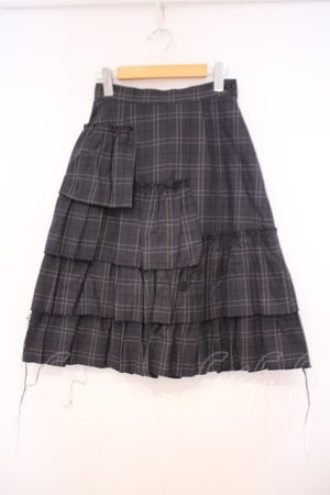 画像: MIHO MATSUDA / カットオフランダムティアードスカート M グレー O-26-01-29-032-GO-SK-OW-OS