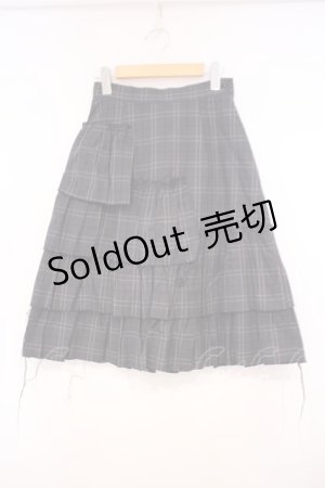 画像: MIHO MATSUDA / カットオフランダムティアードスカート M グレー O-26-01-29-032-GO-SK-OW-OS