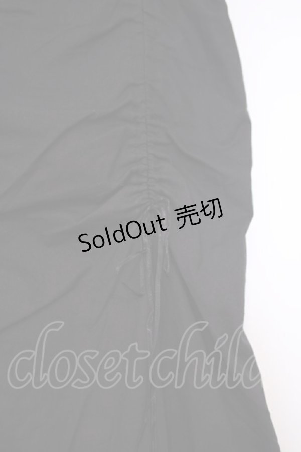 画像2: MIHO MATSUDA / 裾チュールドロストスカート  ブラック O-26-01-29-033-GO-SK-OW-OS (2)