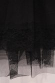 画像3: MIHO MATSUDA / 裾チュールドロストスカート  ブラック O-26-01-29-033-GO-SK-OW-OS (3)