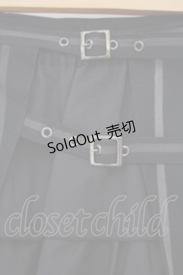 画像2: MIHO MATSUDA / レイヤードスカート M ブラック O-26-01-29-034-GO-SK-OW-OS (2)