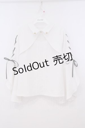 画像: axes femme POETIQUE / クロスチャーム付長袖ブラウス M シロO-26-01-29-036-AX-BL-OW-ZT586