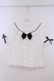 画像1: metamorphose / はわせ刺繍セーラーブラウス M シロ O-26-01-29-042-ME-BL-YM-OS (1)