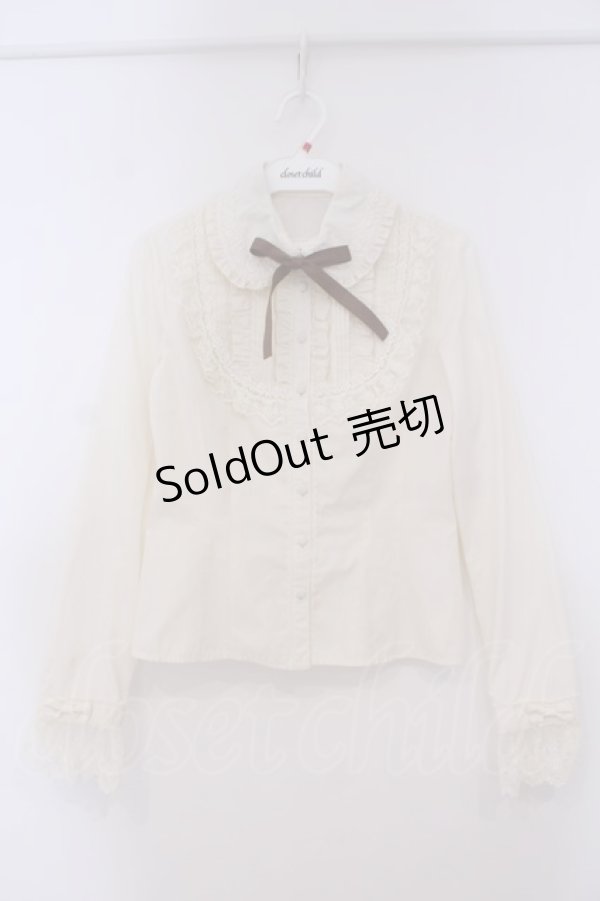 画像1: Mary Magdalene / ピンタックフリルヨークブラウス  キナリ O-26-01-29-045-CL-BL-OW-OS (1)