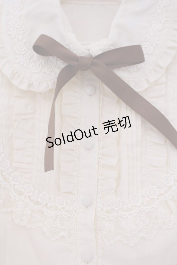 画像2: Mary Magdalene / ピンタックフリルヨークブラウス  キナリ O-26-01-29-045-CL-BL-OW-OS (2)