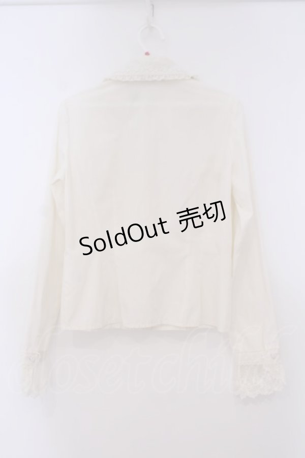 画像4: Mary Magdalene / ピンタックフリルヨークブラウス  キナリ O-26-01-29-045-CL-BL-OW-OS (4)