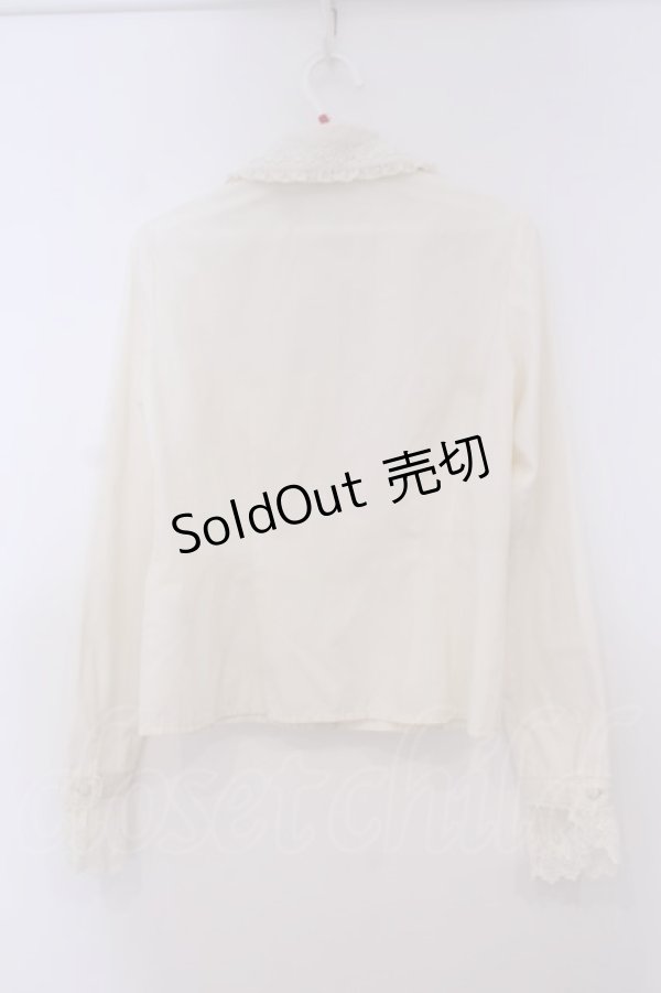 画像6: Mary Magdalene / ピンタックフリルヨークブラウス  キナリ O-26-01-29-045-CL-BL-OW-OS (6)