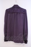 画像3: axes femme / ローズモチーフ使いブラウス M パープル O-26-01-29-049-AX-BL-OW-OS (3)