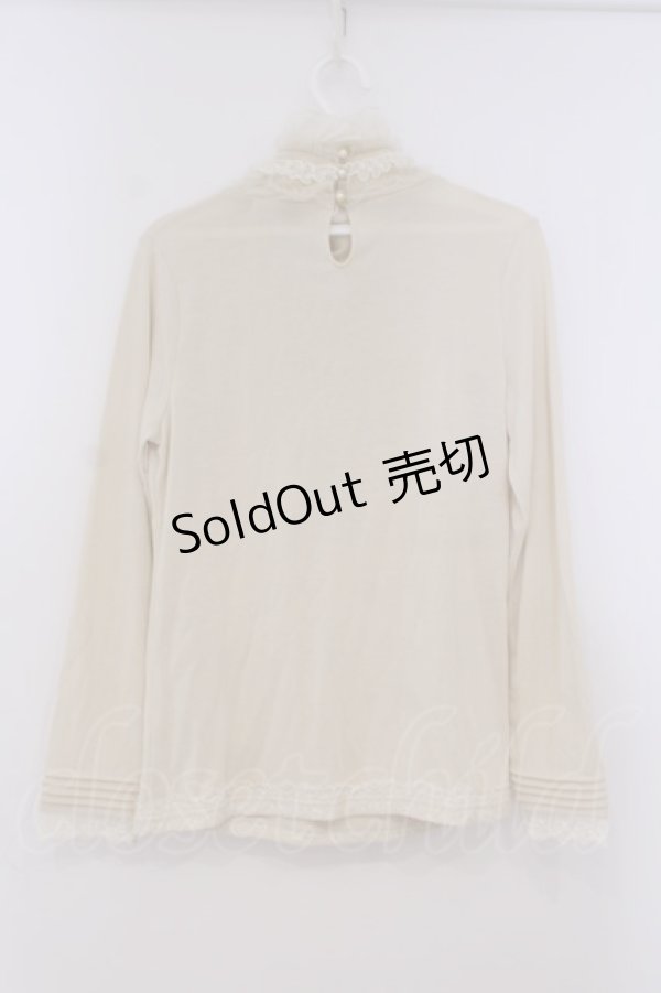 画像2: axes femme / ジャボ風デザインプルオーバー M キナリ O-26-01-29-050-AX-TO-OW-OS (2)