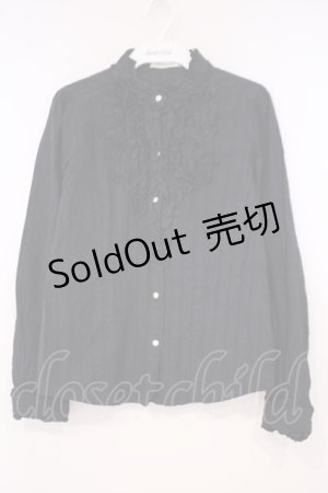 画像: axes femme / ラメストライプブラウス M クロ O-26-01-29-057-AX-BL-OW-OS