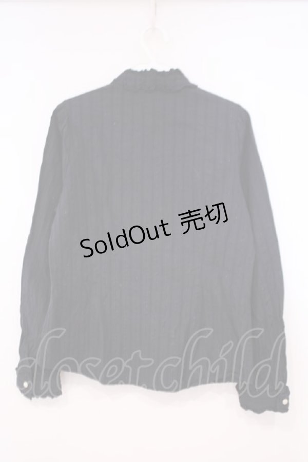 画像2: axes femme / ラメストライプブラウス M クロ O-26-01-29-057-AX-BL-OW-OS (2)