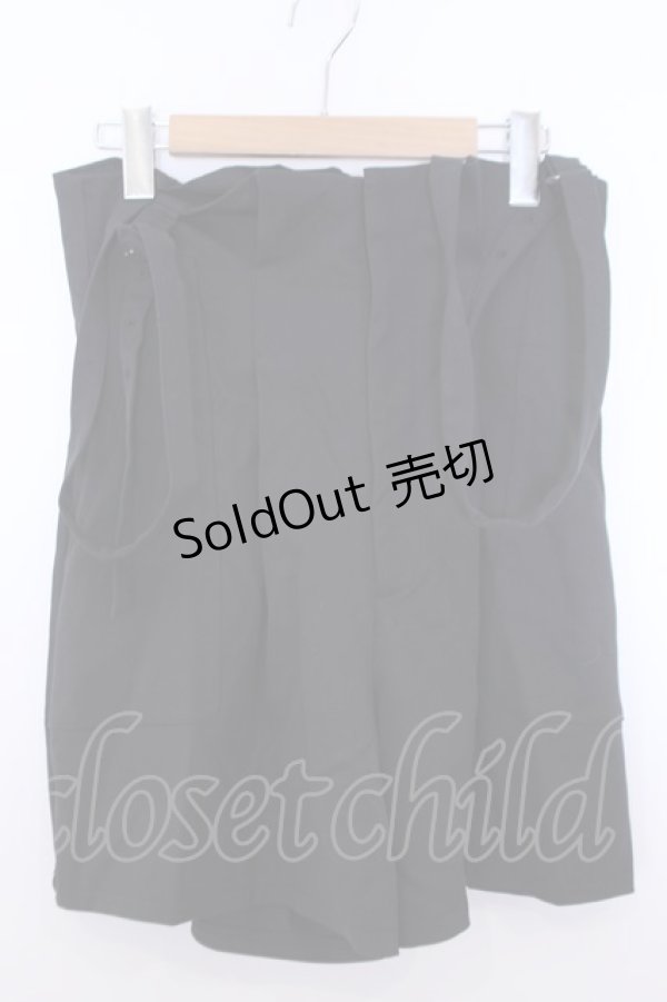 画像1: axes femme POETIQUE / サス付ハイウエストパンツ M クロ O-26-01-29-1001-AX-PA-OW-OS (1)