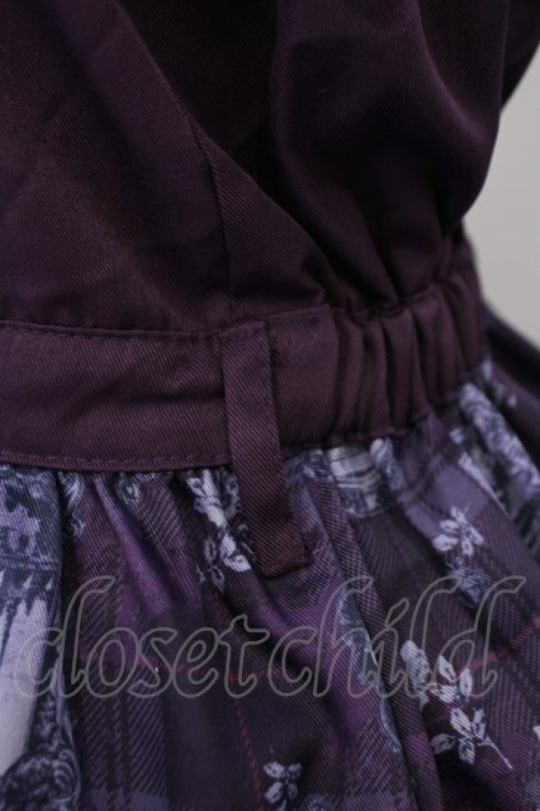 画像3: axes femme POETIQUE / ゴシックフレームワンピース M パープル O-26-01-29-1039-AX-OP-OW-OS (3)