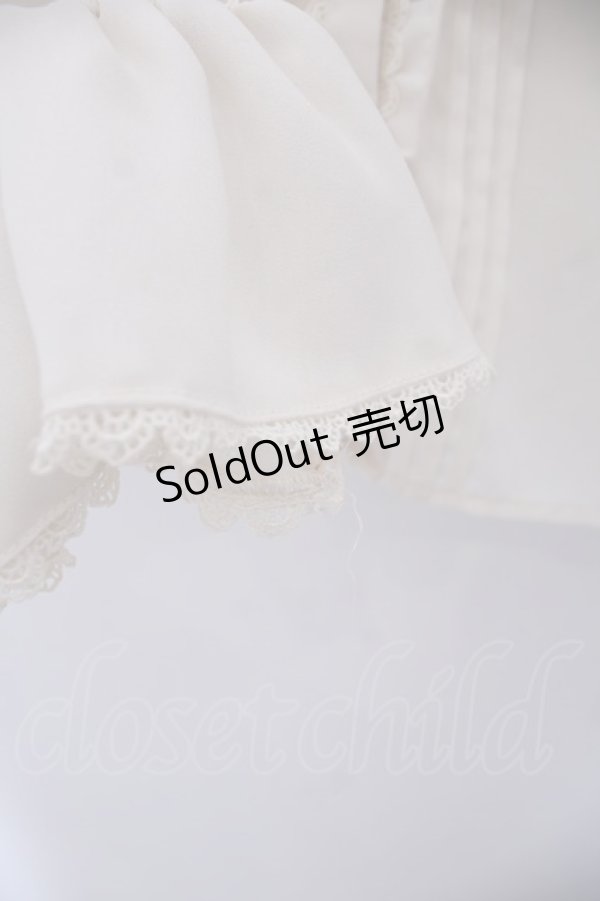 画像3: axes femme kawaii / バラレースフリルブラウス M キナリ O-26-01-29-1043-AX-BL-OW-OS (3)