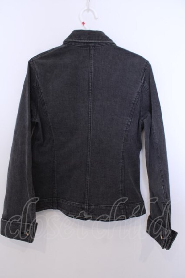 画像2: INGEBORG / フラワーボタンデニムジャケット S グレー O-26-01-29-1049-LO-JA-IG-OS (2)