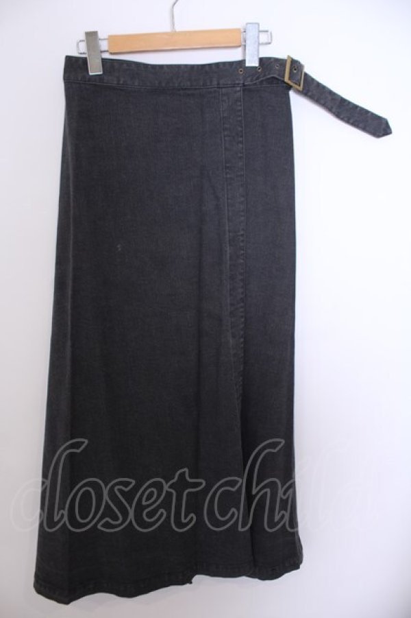 画像1: INGEBORG / デニム巻きスカート S グレー O-26-01-29-1061-LO-SK-IG-OS (1)