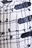 画像2: INGEBORG / ベルテッドツイードロングスカート S オフシロ×クロ O-26-01-29-1063-LO-SK-IG-OS (2)