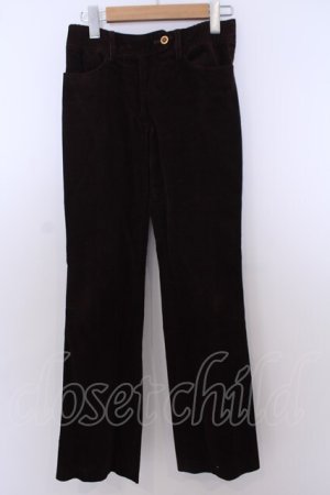 画像: INGEBORG / コーデュロイパンツ SS ブラウン O-26-01-29-1069-LO-PA-IG-OS