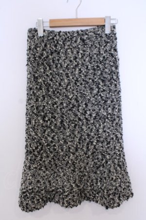 画像: INGEBORG / ネップツイードスカート  クロ×シロ O-26-01-29-1070-LO-SK-IG-OS