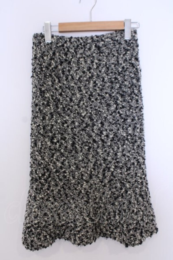 画像1: INGEBORG / ネップツイードスカート  クロ×シロ O-26-01-29-1070-LO-SK-IG-OS (1)
