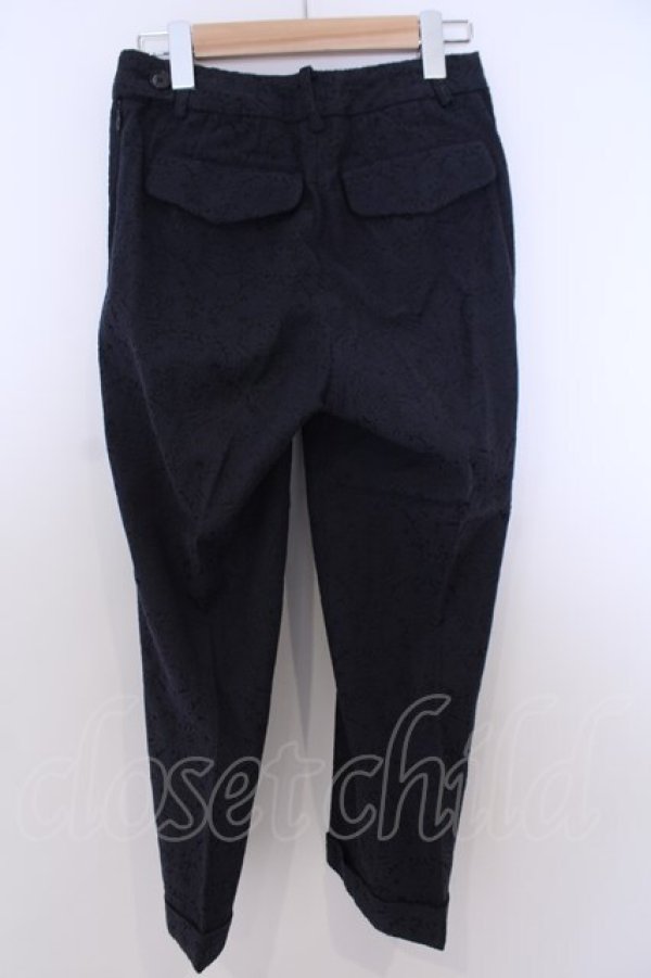 画像4: INGEBORG / ジャガードパンツ 9 ネイビー O-26-01-29-1072-LO-PA-IG-OS (4)