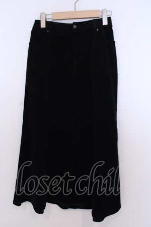 画像: INGEBORG / コーデュロイストーン配色スカート 9 クロ O-26-01-29-1073-LO-SK-IG-OS