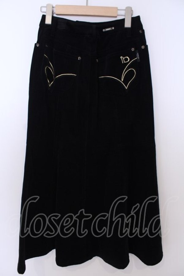 画像3: INGEBORG / コーデュロイストーン配色スカート 9 クロ O-26-01-29-1073-LO-SK-IG-OS (3)