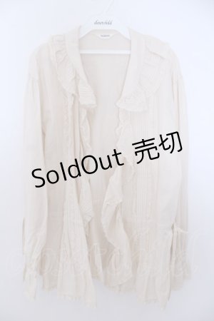 画像: INGEBORG / サイドリボンオーバーブラウス  アイボリー O-26-01-29-1080-LO-BL-IG-OS