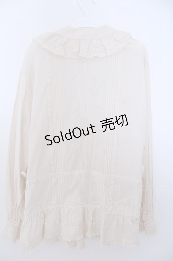 画像2: INGEBORG / サイドリボンオーバーブラウス  アイボリー O-26-01-29-1080-LO-BL-IG-OS (2)