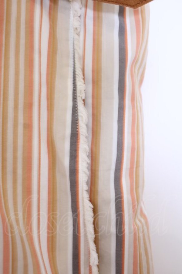 画像2: INGEBORG / ストライプキルト風スカート S オレンジ系 O-26-01-29-1084-LO-SK-IG-OS (2)