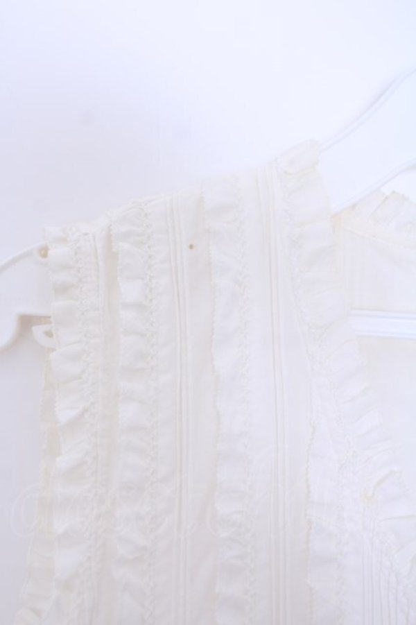 画像2: INGEBORG / フリルベスト  オフシロ O-26-01-29-1087-LO-TO-IG-OS (2)