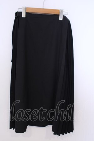 画像: INGEBORG / サイドプリーツミディスカート 3(9号) クロ O-26-01-29-1089-LO-SK-IG-OS