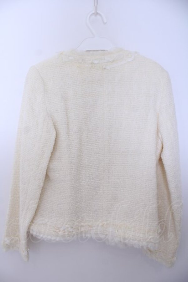 画像3: INGEBORG / ツイード千鳥格子ジャケット 9 アイボリー O-26-01-29-1090-LO-JA-IG-OS (3)