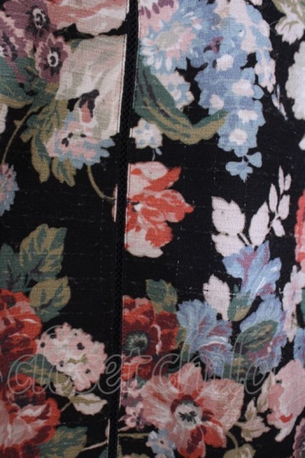 画像2: INGEBORG / フラワー総柄フレアースカート 3(9号) クロ O-26-01-29-1092-LO-SK-IG-OS (2)