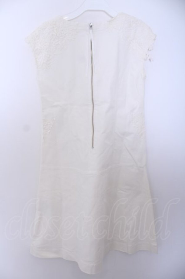 画像5: INGEBORG / フラワーレースデニムジャンパースカート 3(9号相当) オフシロ O-26-01-29-1094-LO-OP-IG-OS (5)