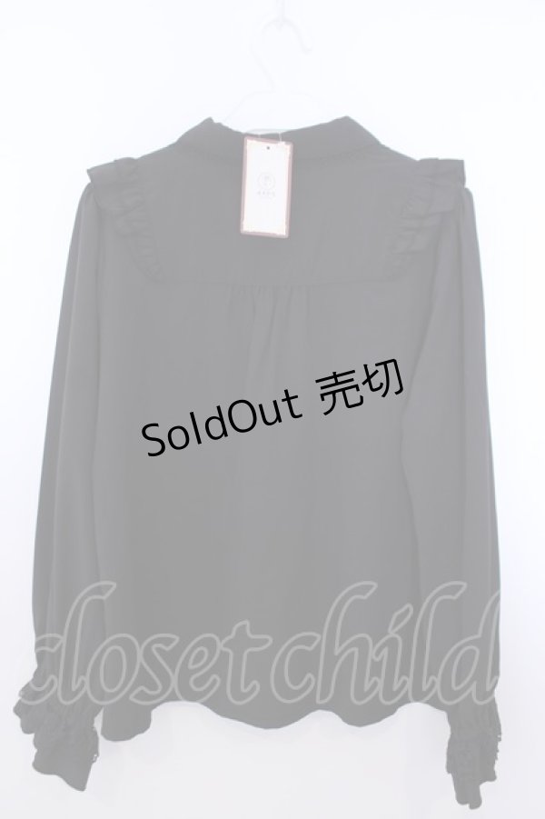 画像2: axes femme / 【my axes】ブラウス M クロ O-26-01-29-1012-AX-BL-OW-OS (2)