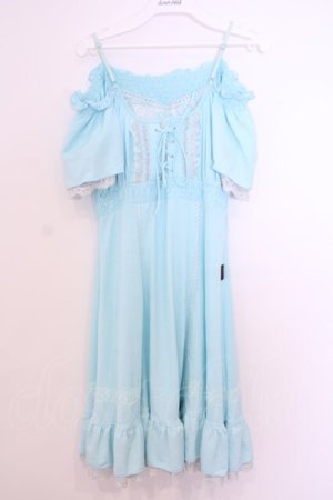 画像: Ozz Croce / オフショルチュニックワンピース  サックス O-26-01-29-1102-OO-OP-OW-OS