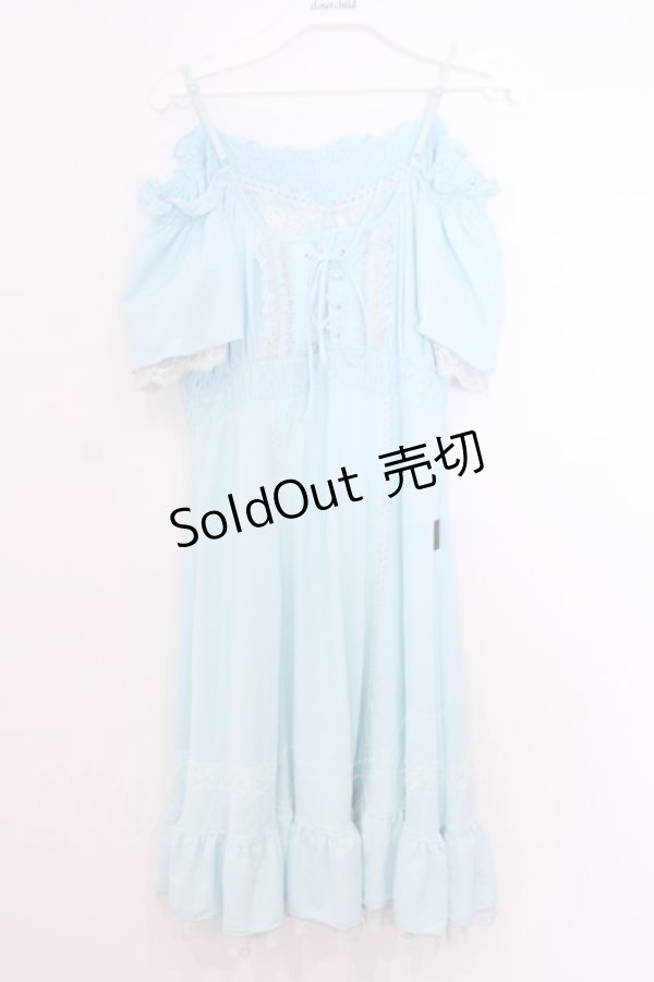 画像1: Ozz Croce / オフショルチュニックワンピース  サックス O-26-01-29-1102-OO-OP-OW-OS (1)