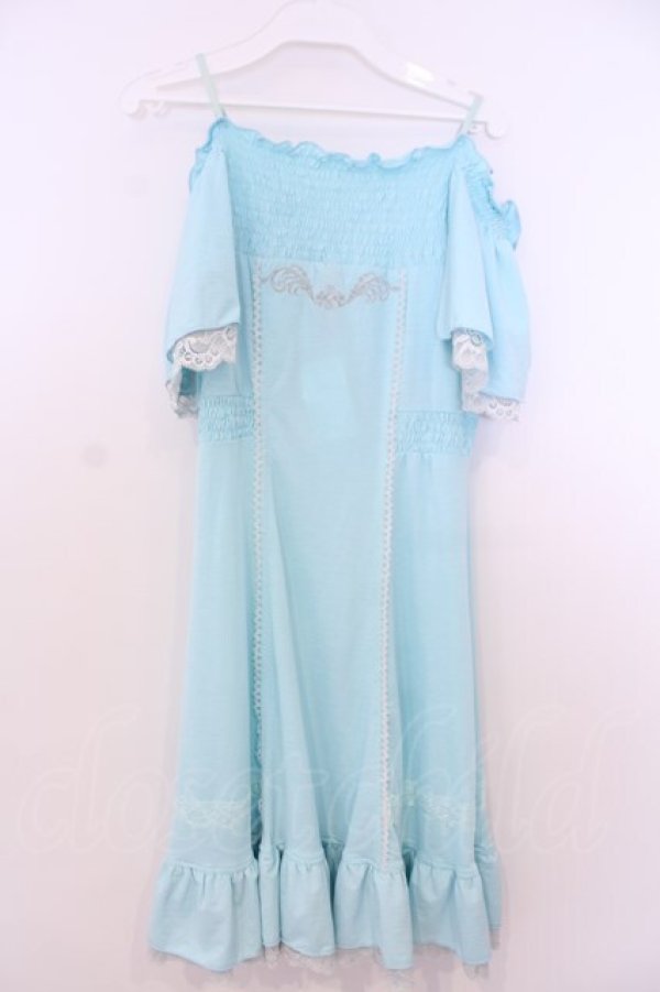 画像3: Ozz Croce / オフショルチュニックワンピース  サックス O-26-01-29-1102-OO-OP-OW-OS (3)