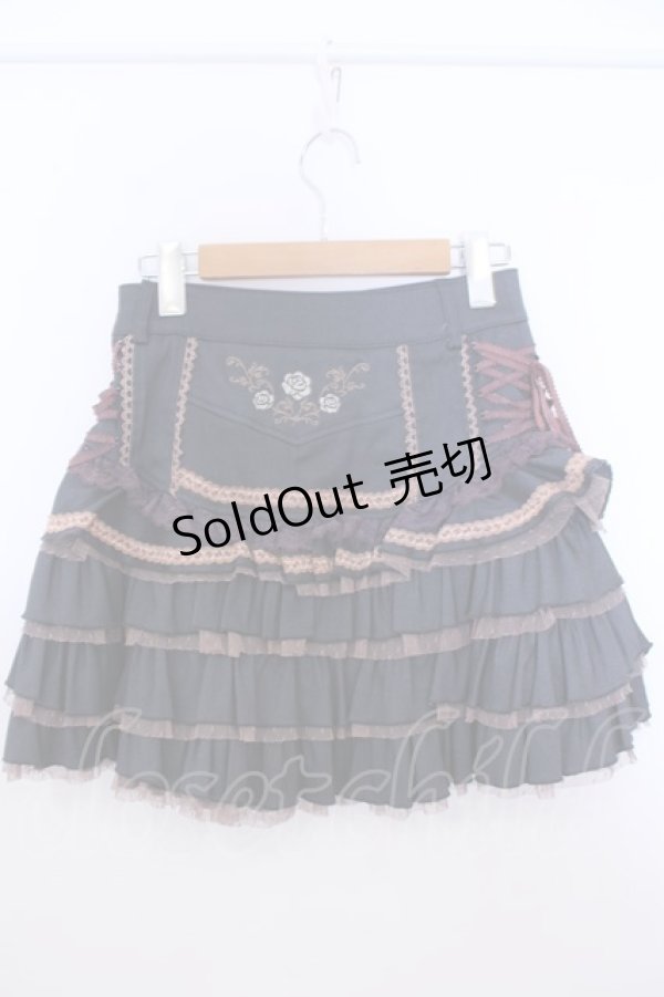 画像2: Ozz oneste / デニム調ティアードスカート  ブルー O-26-01-29-1103-OO-SK-OW-OS (2)