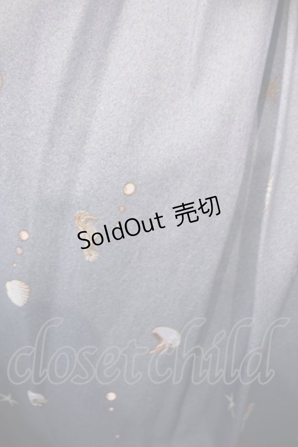 画像3: axes femme / 海グラデ柄ワンピース M ブルー O-26-01-29-1015-AX-OP-OW-OS (3)