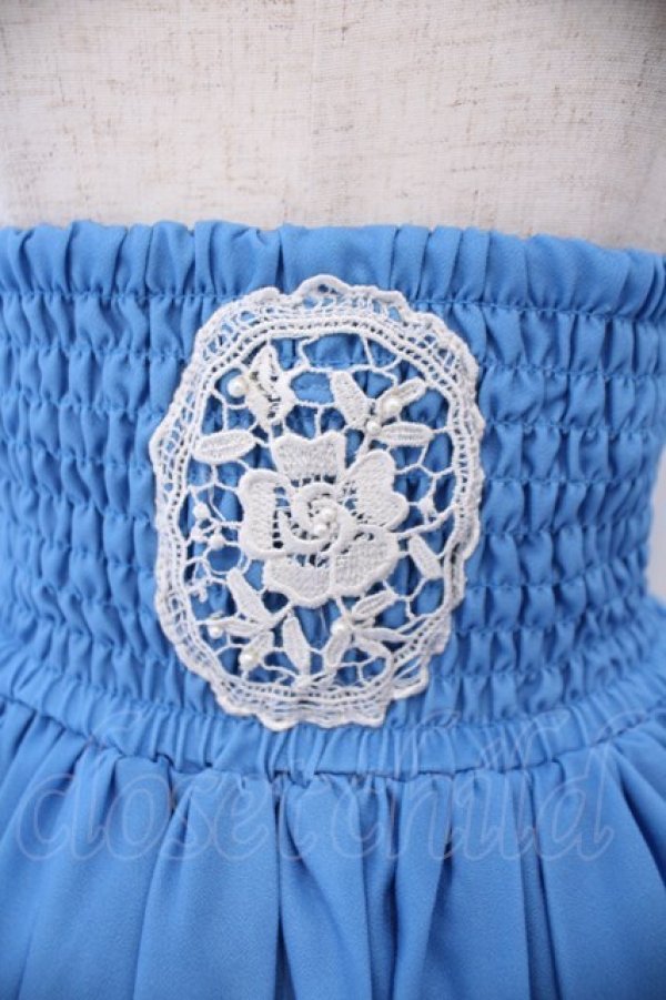 画像2: axes femme / 街柄2wayスカート M ブルー O-26-01-29-1017-AX-SK-OW-OS (2)