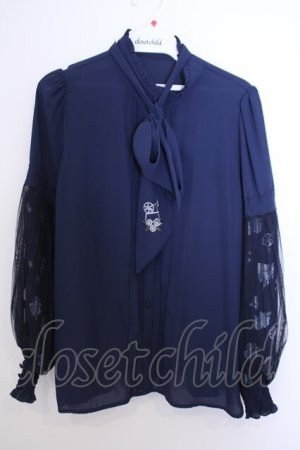 画像: axes femme / 眠れる森の美女ブラウス M ネイビー O-26-01-29-1018-AX-BL-OW-OS