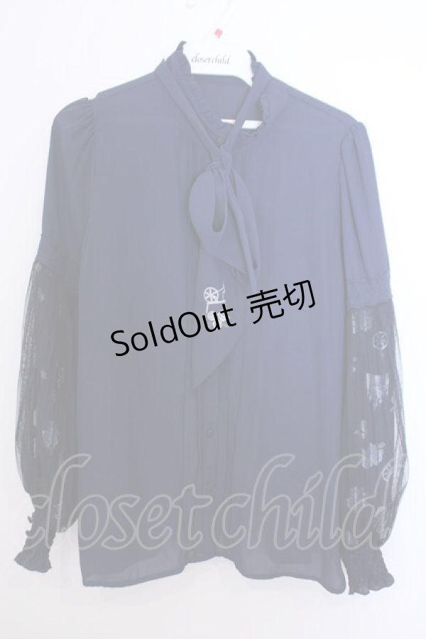 画像1: axes femme / 眠れる森の美女ブラウス M ネイビー O-26-01-29-1018-AX-BL-OW-OS (1)