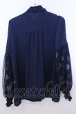 画像2: axes femme / 眠れる森の美女ブラウス M ネイビー O-26-01-29-1018-AX-BL-OW-OS (2)