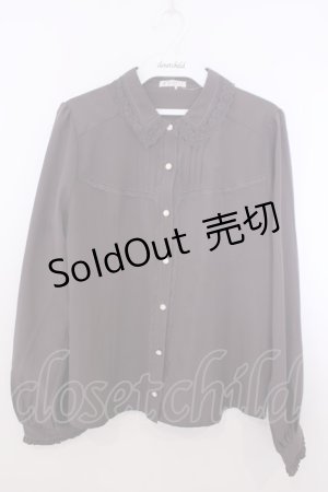 画像: axes femme / 襟付ブラウス M ブラウン O-26-01-29-1003-AX-BL-OW-OS