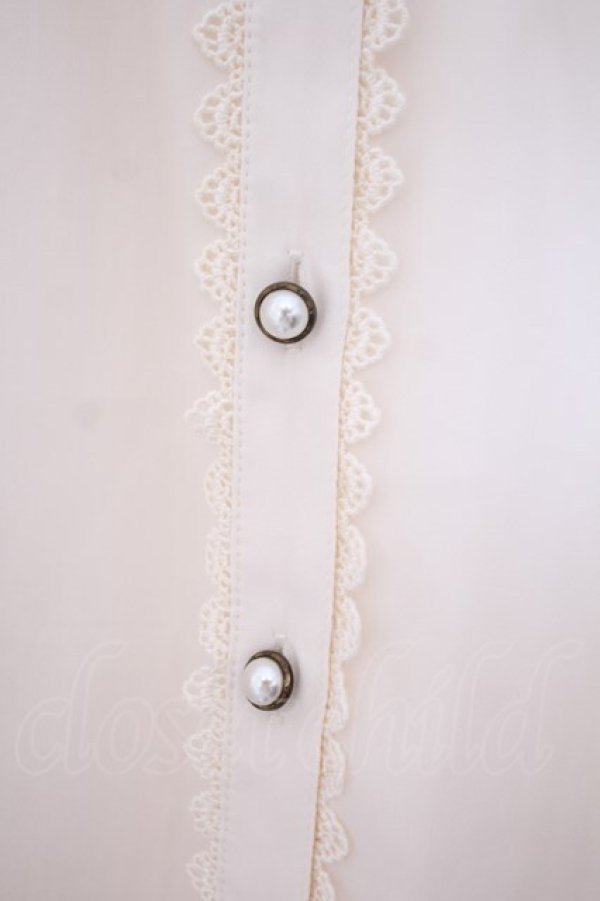 画像2: axes femme kawaii / 姫袖ブラウス M キナリ O-26-01-29-1027-AX-TO-OW-OS (2)