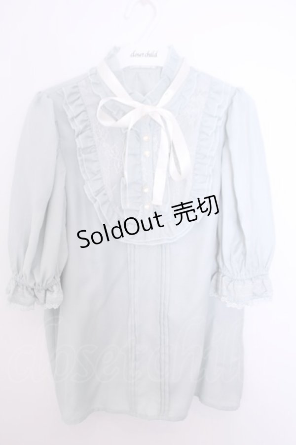 画像1: axes femme / ヨークレースドットドビーブラウス M ミントグリーン O-26-01-29-1030-AX-BL-OW-OS (1)