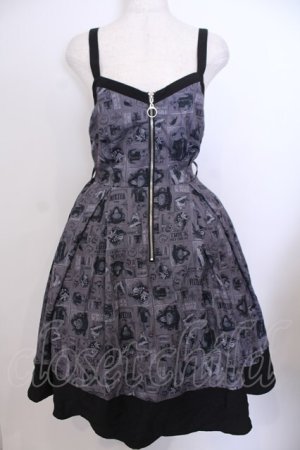 画像: axes femme POETIQUE / ディズニーヴィランズ/ワンピース M クロ O-26-01-29-1036-AX-OP-OW-OS