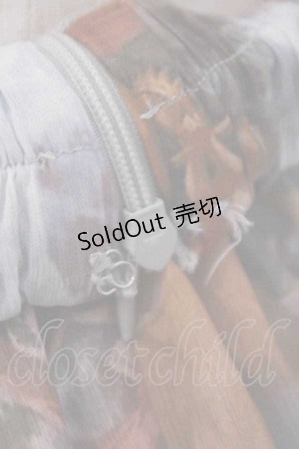 画像4: axes femme NOSTALGIE / 天使柄フリルロングスカート M サックス系 O-26-01-29-1037-AX-SK-OW-OS (4)